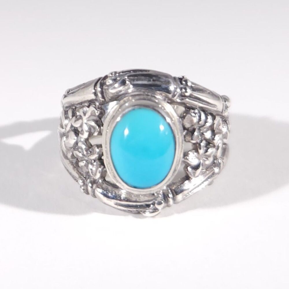 Arizona Sleeping Beauty Turquoise Ring Size 6.25